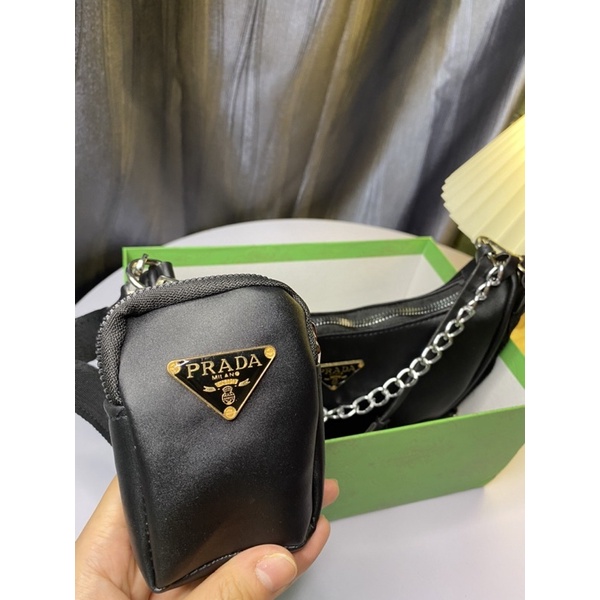 [Xả vỡ box] Set túi pradaa kèm ví nhỏ size 20cm