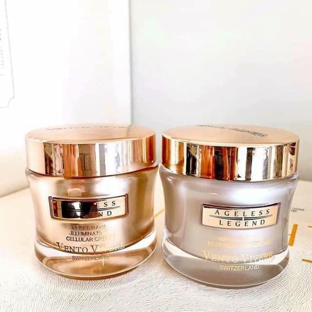 Kem Vento Vivere vàng Thụy Sĩ ngọc trai đen dưỡng trắng hồng mờ nám tàn nhang 30g- chính hãng