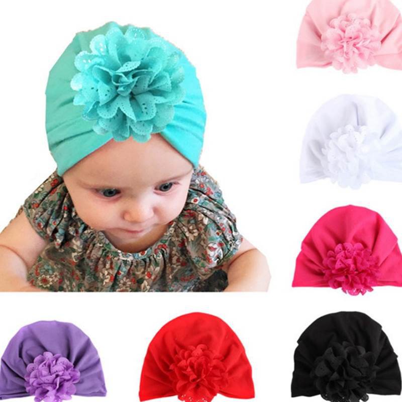 Mũ Turban Hoa Cho Bé Gái Xinh Xắn