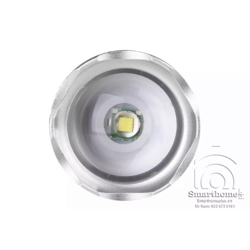 Đèn Pin Cầm Tay Siêu Sáng Đa Năng Bóng Led T6-S186 Kim Màng LED Trên Thân Chống Nước Tốt + Kèm Pin Và Sạc.