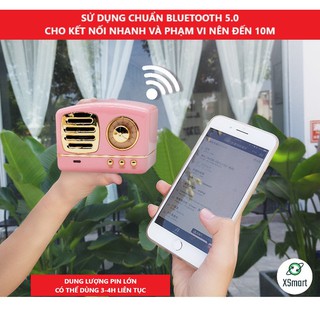 Loa Bluetooth Không Dây Mini Siêu Độc Lạ Retro Bass HM11 Nâng Cấp Âm Thanh Cực Hay Kiểu Dáng Cổ Điển
