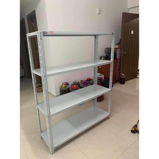 Kệ sắt v lỗ: Cao 1m5 x dài 1m5 x rộng 40cm x 4 tầng