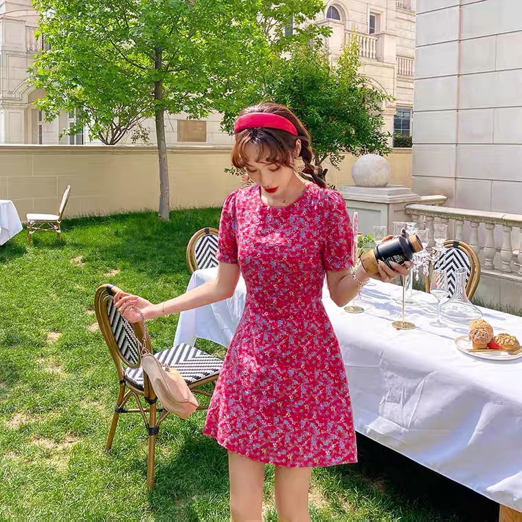 ĐẦM HOA ĐỎ CHIBI XINH XẮN DÀNH CHO NỮ | BigBuy360 - bigbuy360.vn