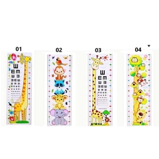 Decal dán tường đo chiều cao sinh động cho bé