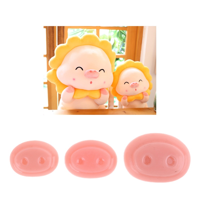 Bộ 10 Nút Mũi Heo Bằng Nhựa Cho Búp Bê DIY