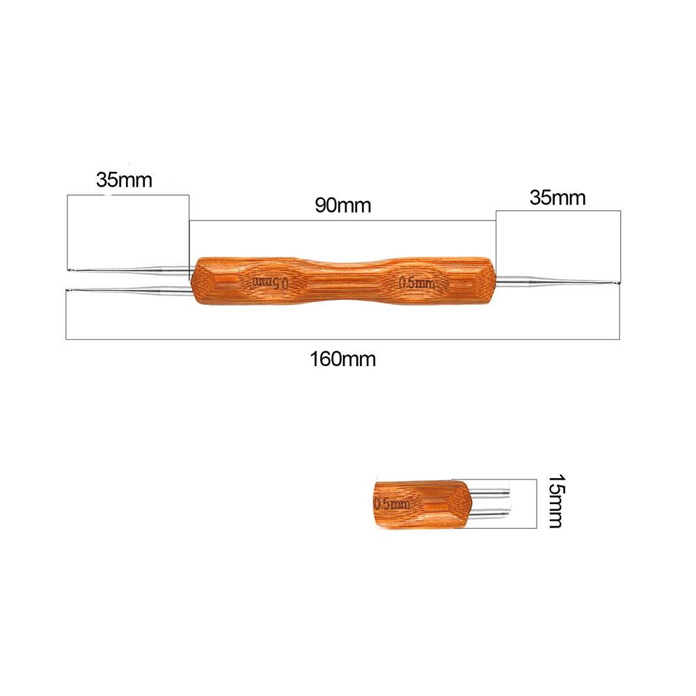Kim Bện Tóc Bằng Tre 0.5mm / 0.75mm Phong Cách Thời Trang DIY