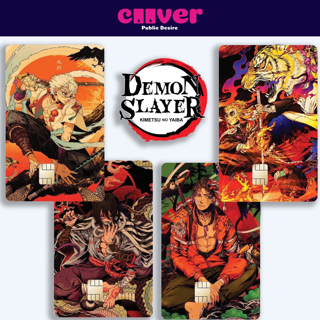 DEMON SLAYER3 - Miếng dán thẻ FREESHIP – Miếng dán thẻ ngân hàng/thẻ ATM, thẻ chung cư, thẻ thang máy, thẻ gửi xe,...