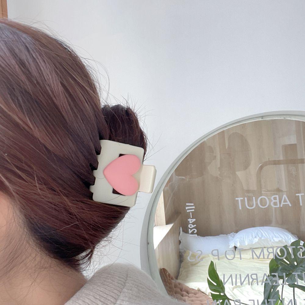 Kẹp Tóc Hình Trái Tim Phong Cách Hàn Quốc Xinh Xắn Cho Nữ