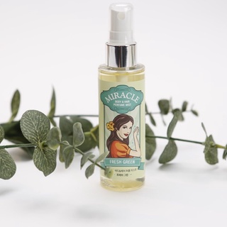 XỊT THƠM BODY VÀ TÓC Hair Perfume Mist Miracle Body & Hair Perfume Mist (Fresh Green) 80ml