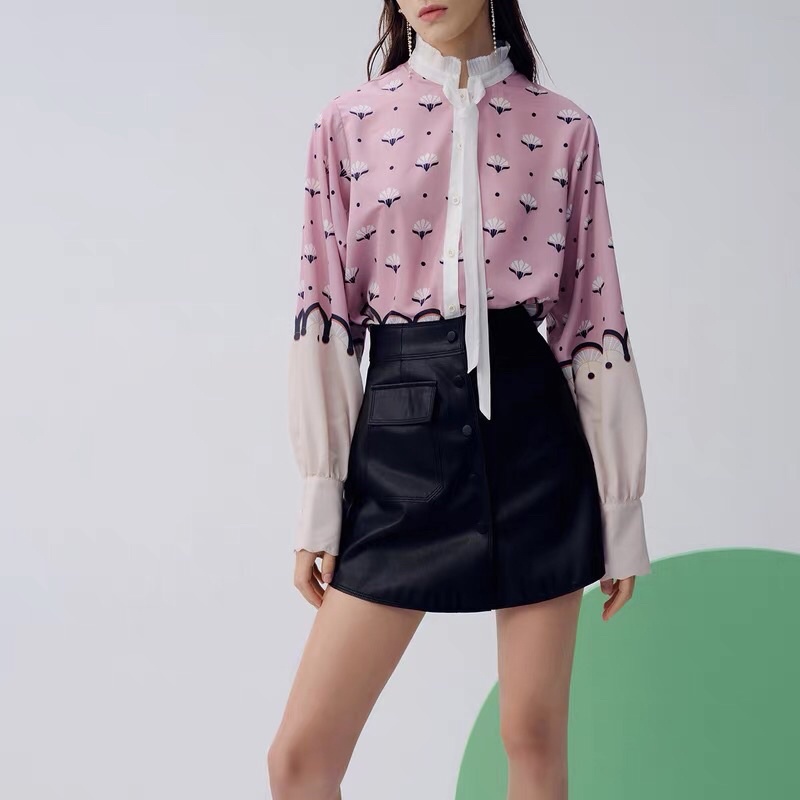 Áo sơ mi phối màu Lily