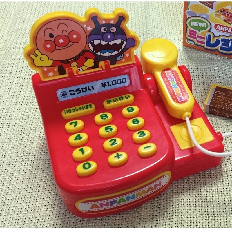 Máy tính tiền siêu thị đồ chơi chạy pin phát tiếng đồ chơi Anpanman Nhật Bản