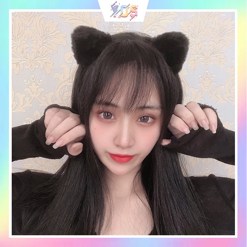 Băng đô cài tóc tai mèo xinh xắn ulzzang