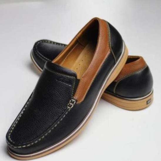 [Sale 3/3]Giày Lười Da Bò Nam Clarks . Giày Mọi Hàng Việt Nam Xuất Khẩu -pi9 *