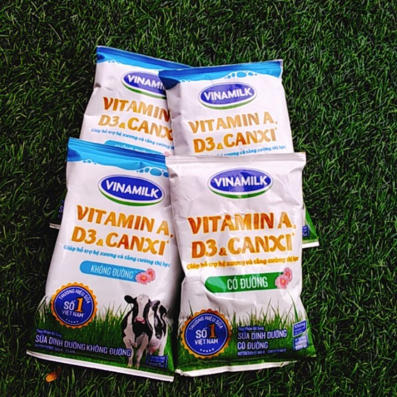10 túi Sữa tươi tiệt trùng túi Vinamilk 220ml/ túi
