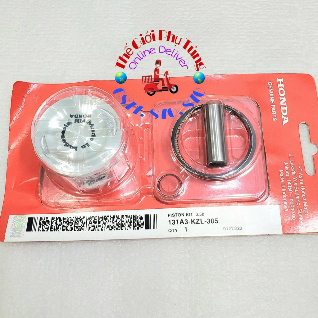 Piston bạc Vision 2012-2013 zin Honda Indo (có ắc phe) - 131A1-KZL-305/ 131A2-KZL-305/ 131A3-KZL-305/ 131A4-KZL-305