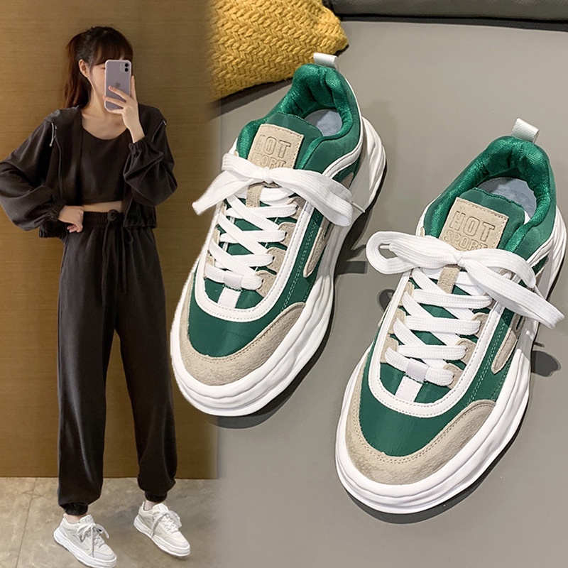 Giày Thể Thao Đế Dày Phong Cách Hàn Quốc Thời Trang Mùa Xuân Dành Cho Nữ 2022