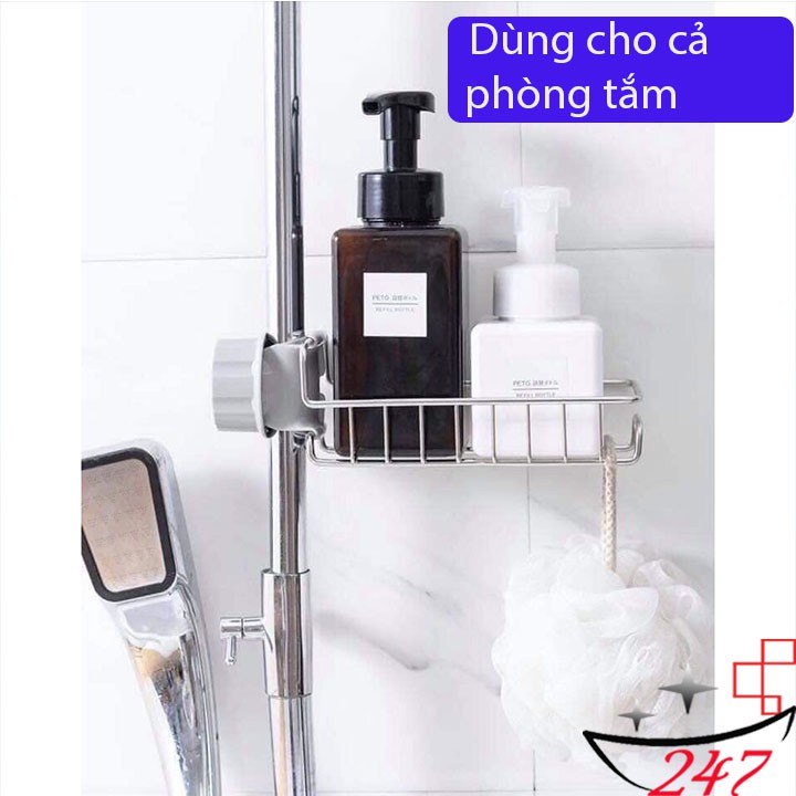 Kệ để đồ rửa chén bát  inox không han ,gỉ - siêu tiện lợi dễ dàng tháo lắp .