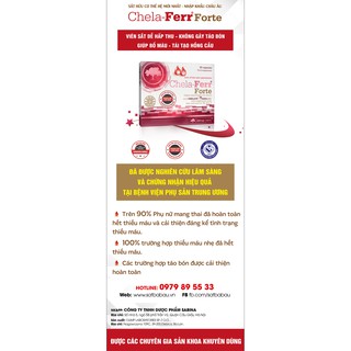 Viên bổ sung sắt Chela-Ferr Forte