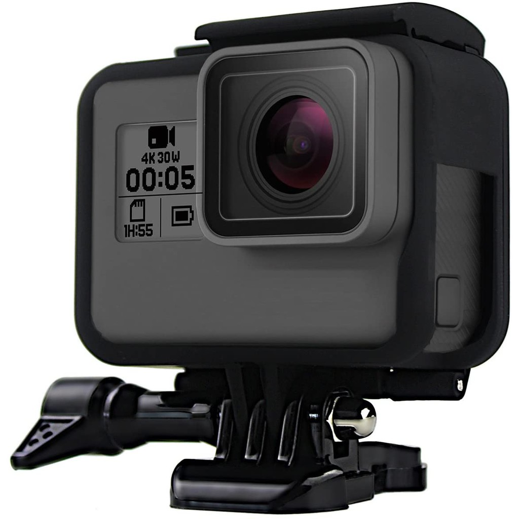 FitStill GoPro Hero (2018) / Vỏ khung 6/5 + Nắp đậy ống kính bảo vệ bằng silicon