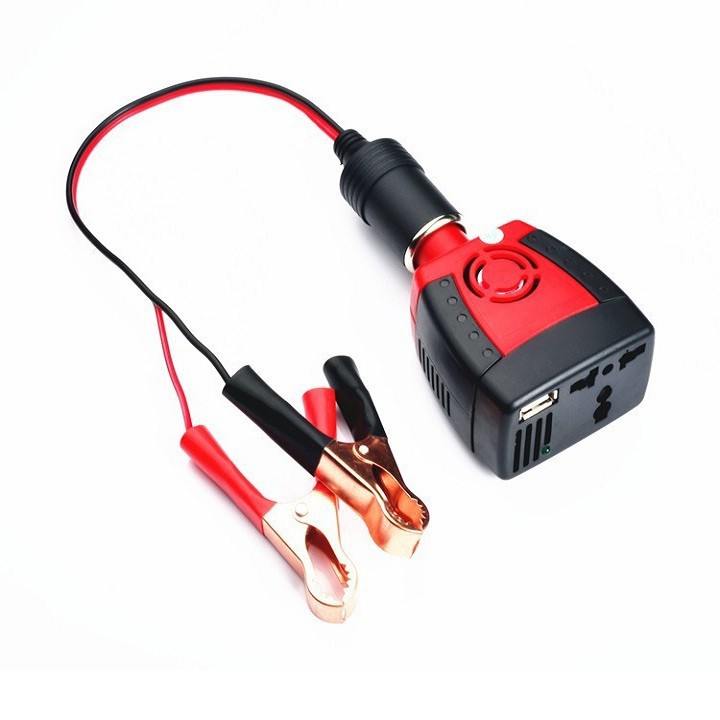 Ổ cắm tẩu sạc đầu cái trên Oto đầu kẹp cá sấu