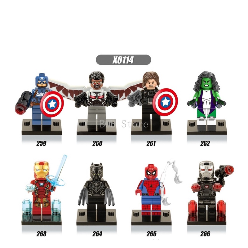 Mô Hình Đồ Chơi Lắp Ráp Mini X0114 X259-266