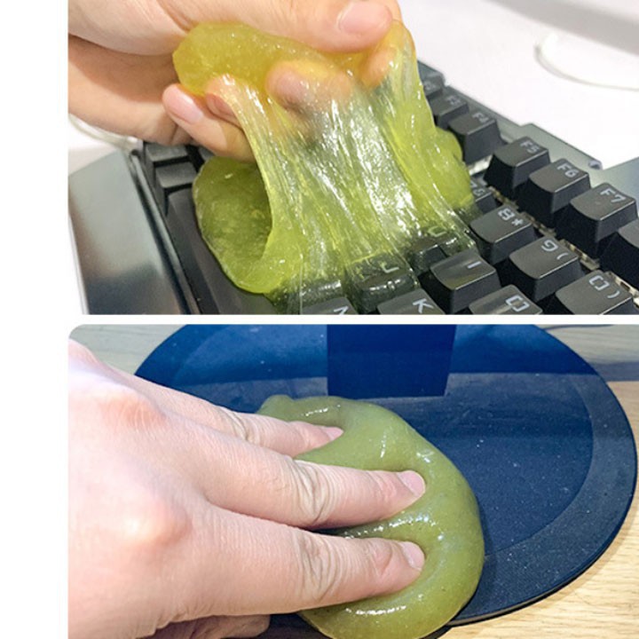 Slime màu sắc dính bụi vệ sinh bàn phím máy tính, xe hơi, ôtô đa năng - Miếng dẻo dính bụi