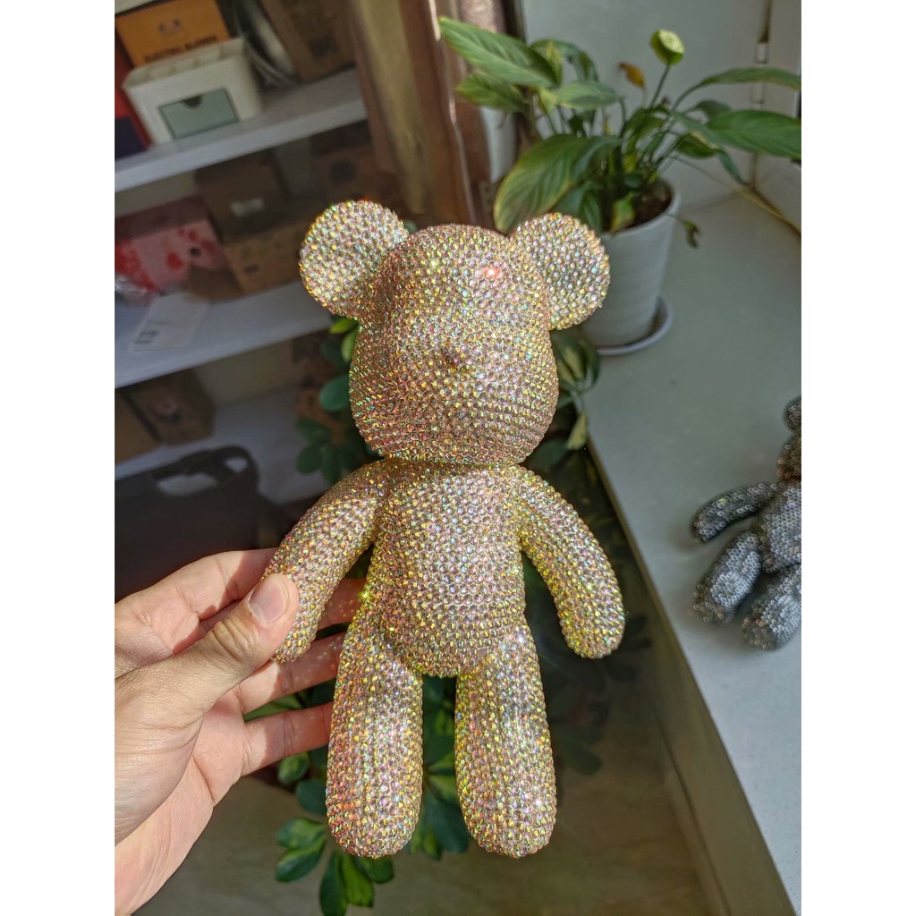 Gấu đính đá - Bearbrick series size 23,34,53 cao cấp thời thượng handmade siêu xinh cho bé và mọi lứa tuổi nhiều màu