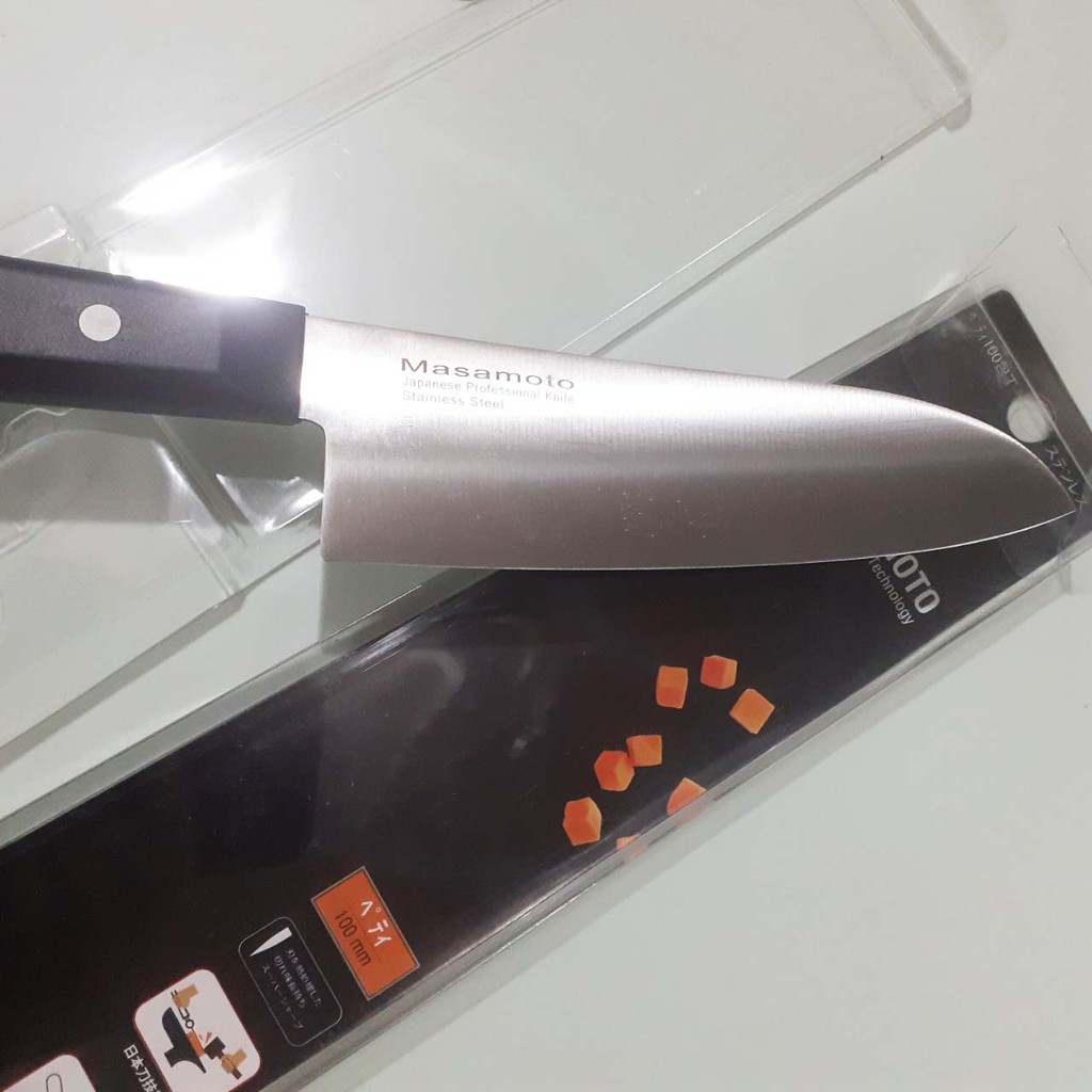 Dao Nhật MASAMOTO cao cấp siêu sắc SANTOKU165 MK106