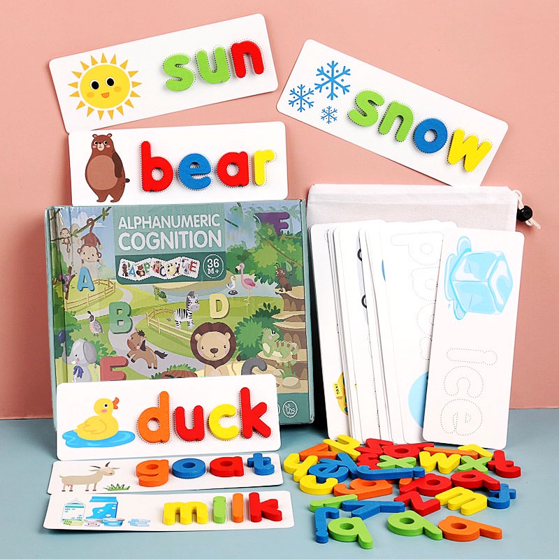 Bộ thẻ học thông minh Chữ Cái Tiếng Anh - Spelling game, Giúp bé vừa chơi vừa học và dễ dàng làm quen với Tiếng Anh