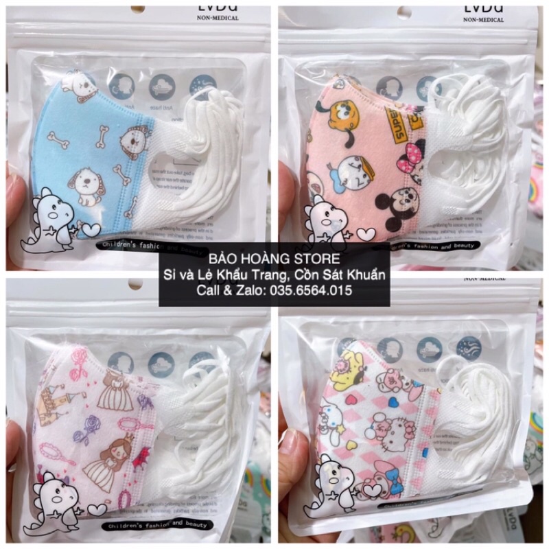 Khẩu Trang 5D Cho Bé  - Khau Trang 5D