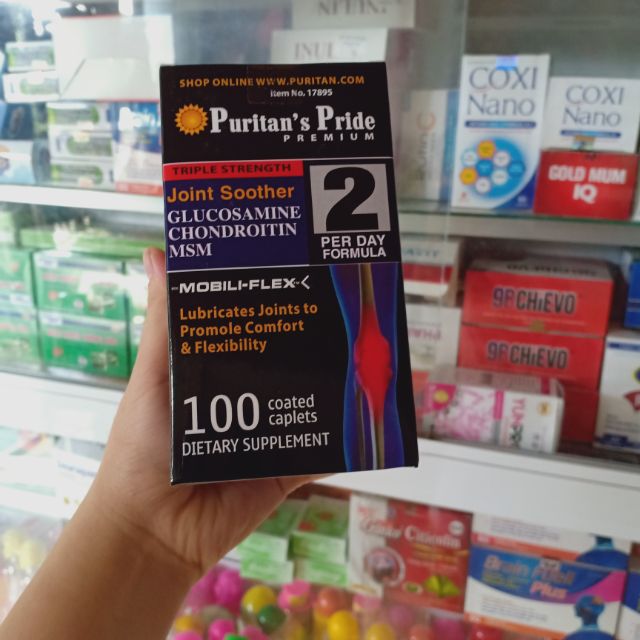 Viên Bổ Sung Glucosamine MSM Puritans Pride