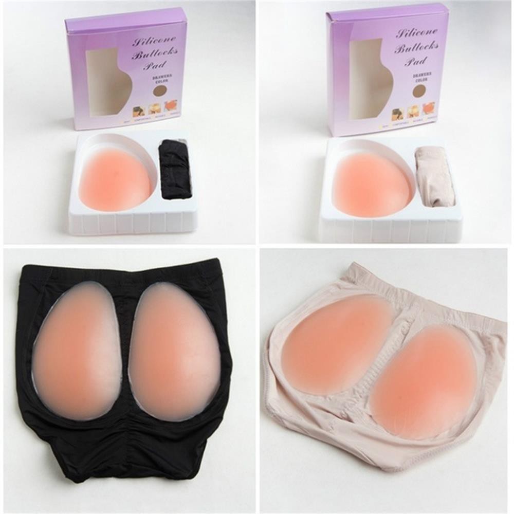 💎OKDEALS💎 Fashion Body Shaping Briefs Invisible Pad Cotton Panties Buttocks Shaping Padded Hip Pad Underwear Sexy Girl Fake Buttocks Silicone Pad/Multicolor