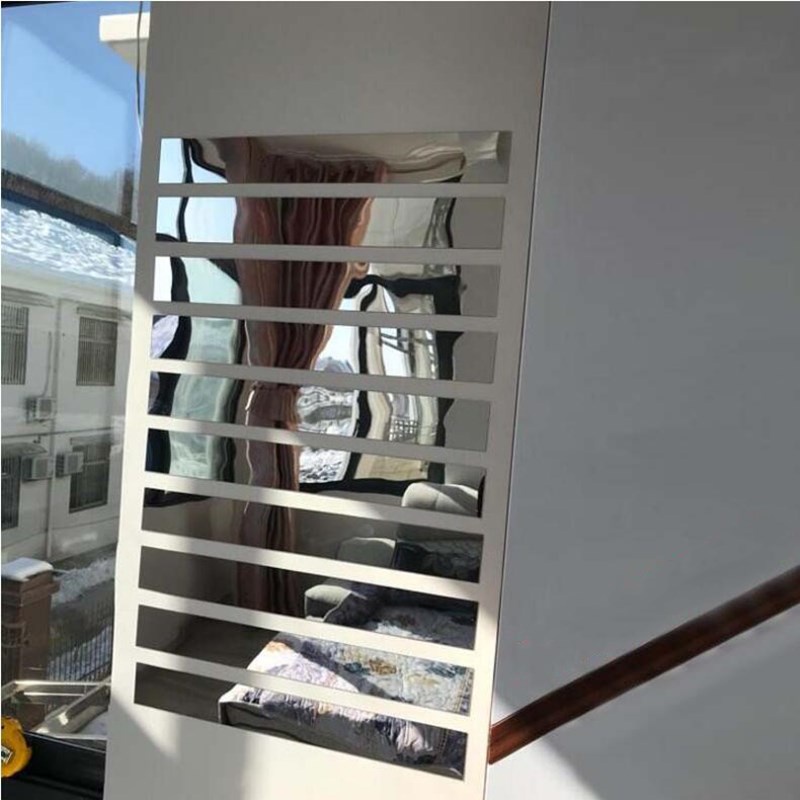 Bộ 10 Miếng Dán Tường Tráng Gương Acrylic 3D Trang Trí Nhà Cửa