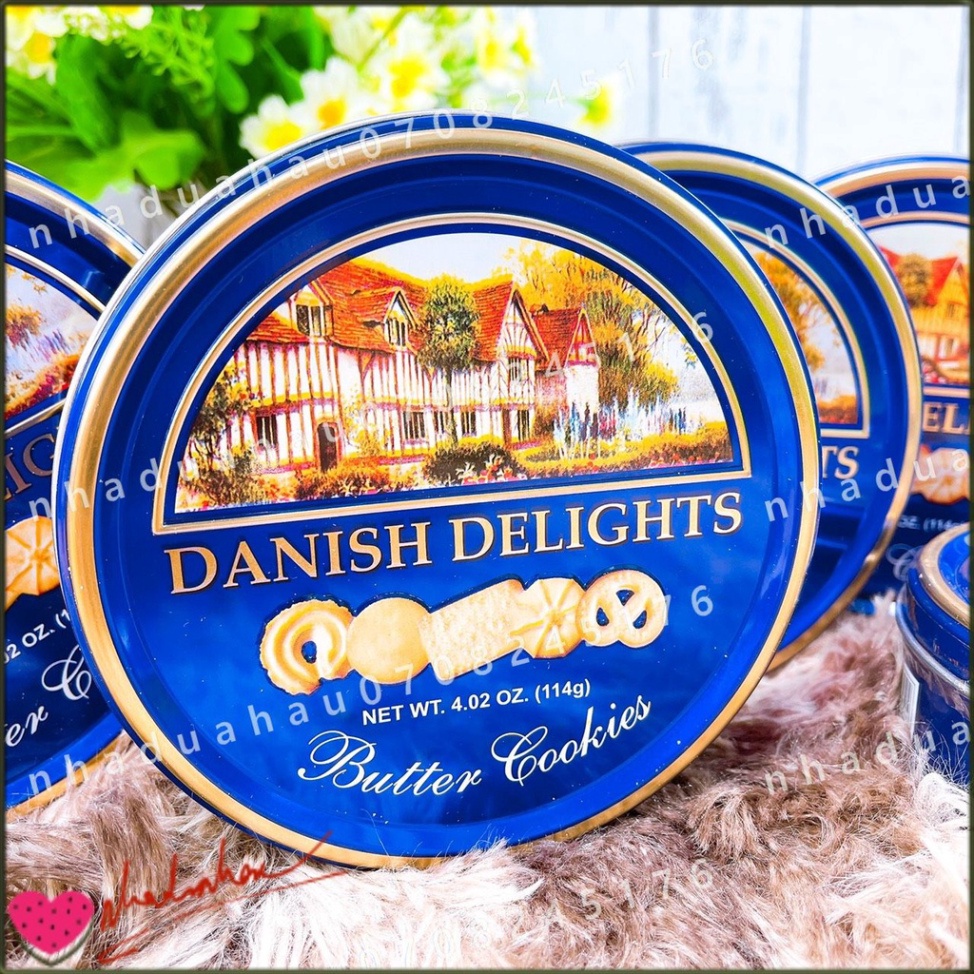 Bánh qui bơ Danish Delights hàng Ấn Độ hộp mini cute 114gam (Free Ship)
