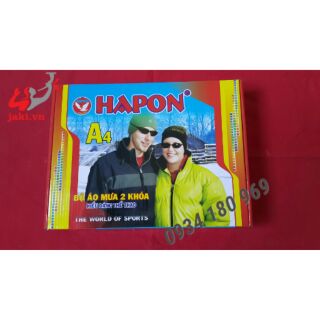 Áo mưa bộ vải dù 2 khóa siêu bền