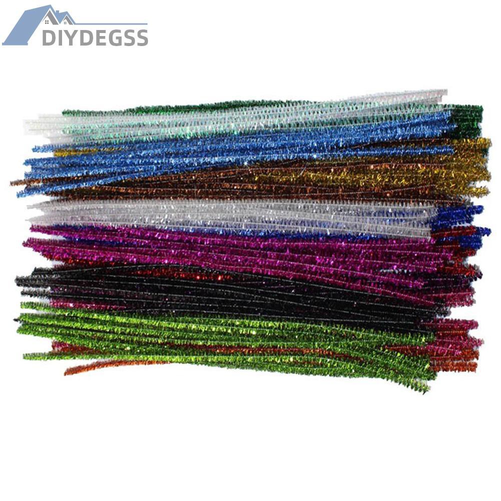 Set 100 Dây Bọc Vải Nhung Kim Tuyến 12.2 '' Tự Làm Đồ Chơi Cho Bé | BigBuy360 - bigbuy360.vn