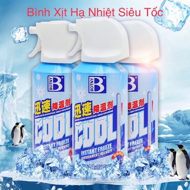 Bình Xịt Hạ Nhiệt Siêu Tốc - Sử dụng trên ô tô và mọi vật liệu