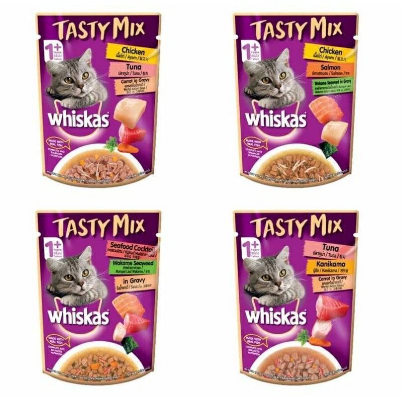 Pate Whiskas Tasty Mix Đặt Biệt - Pate Cho Mèo Nội Địa Trung 70g