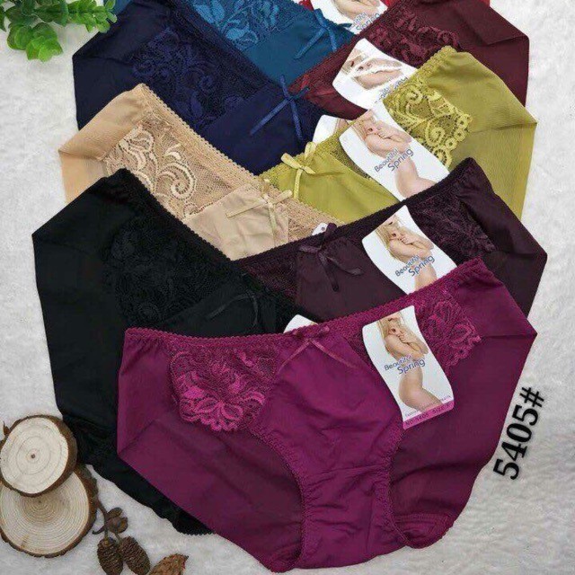 Combo sỉ 10 Quần lót spring ren sườn VNXK 5405