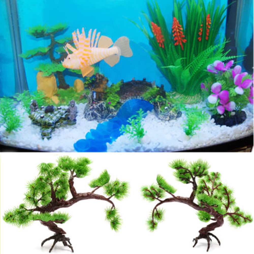 Cây Thông Nhựa Nhân Tạo 13cm Trang Trí Bể Cá