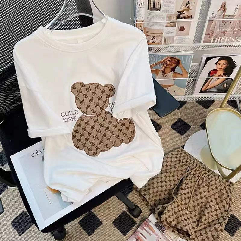 Bộ Đồ Ngủ Ngắn Tay Thời Trang Mùa Hè Giản Dị Dành Cho Nữ