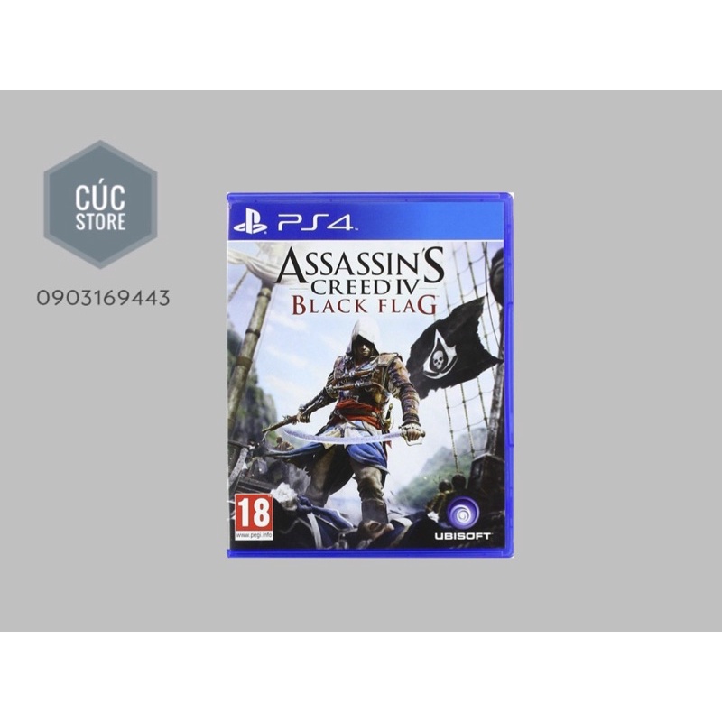 Đĩa chơi game PS4: Assassin's Creed IV Black Flag