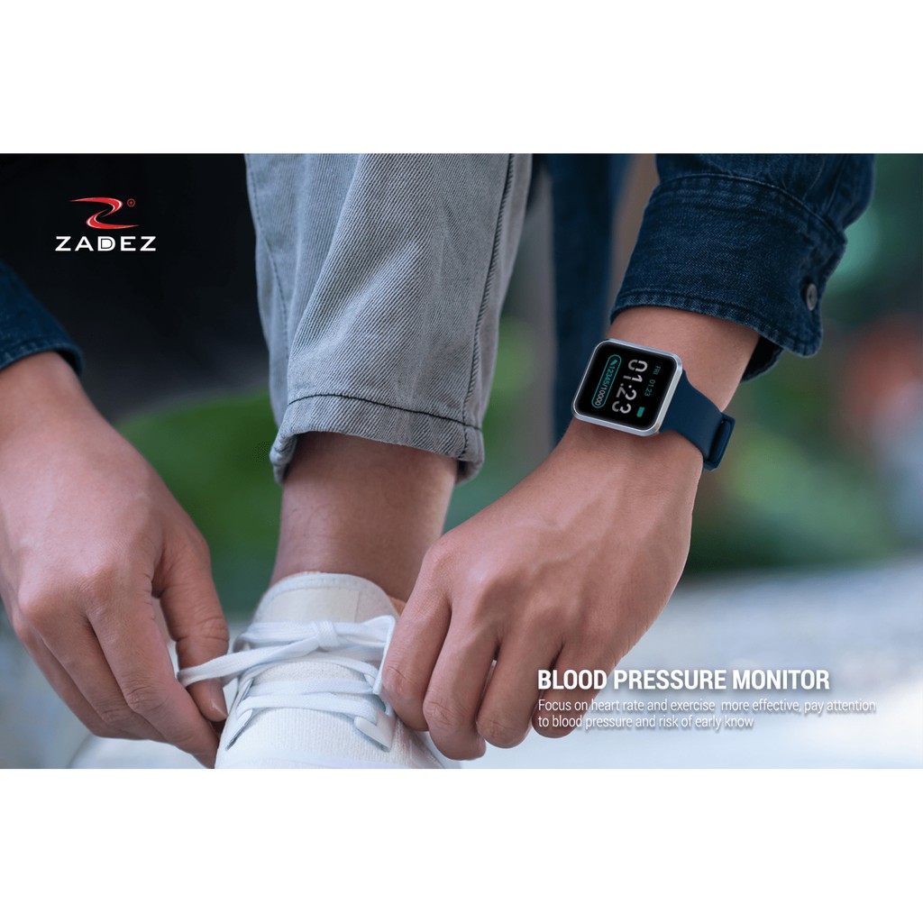 [Mã ELHAMS5 giảm 6% đơn 300K] Đồng hồ thông minh Zadez Smartwatch SQ2 kết nối nghe gọi đo sức khỏe bảo hành 15 tháng
