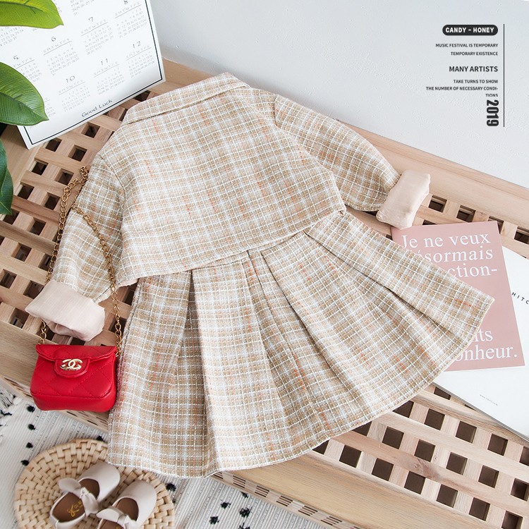 Váy dạ tiểu thư kèm áo khoác cao cấp 11-18kg