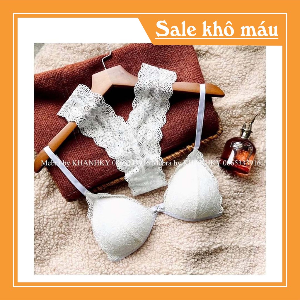 🍁 XẢ KHO🍁BỘ ĐỒ LÓT REN KHÔNG GỌNG BRA QUẦN Y 2 MÀU ĐEN & TRẮNG