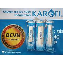 2 Bộ Lõi 123 KAROFI  - Hàng chính hãng ,dùng cho máy lọc nước RO gia đình