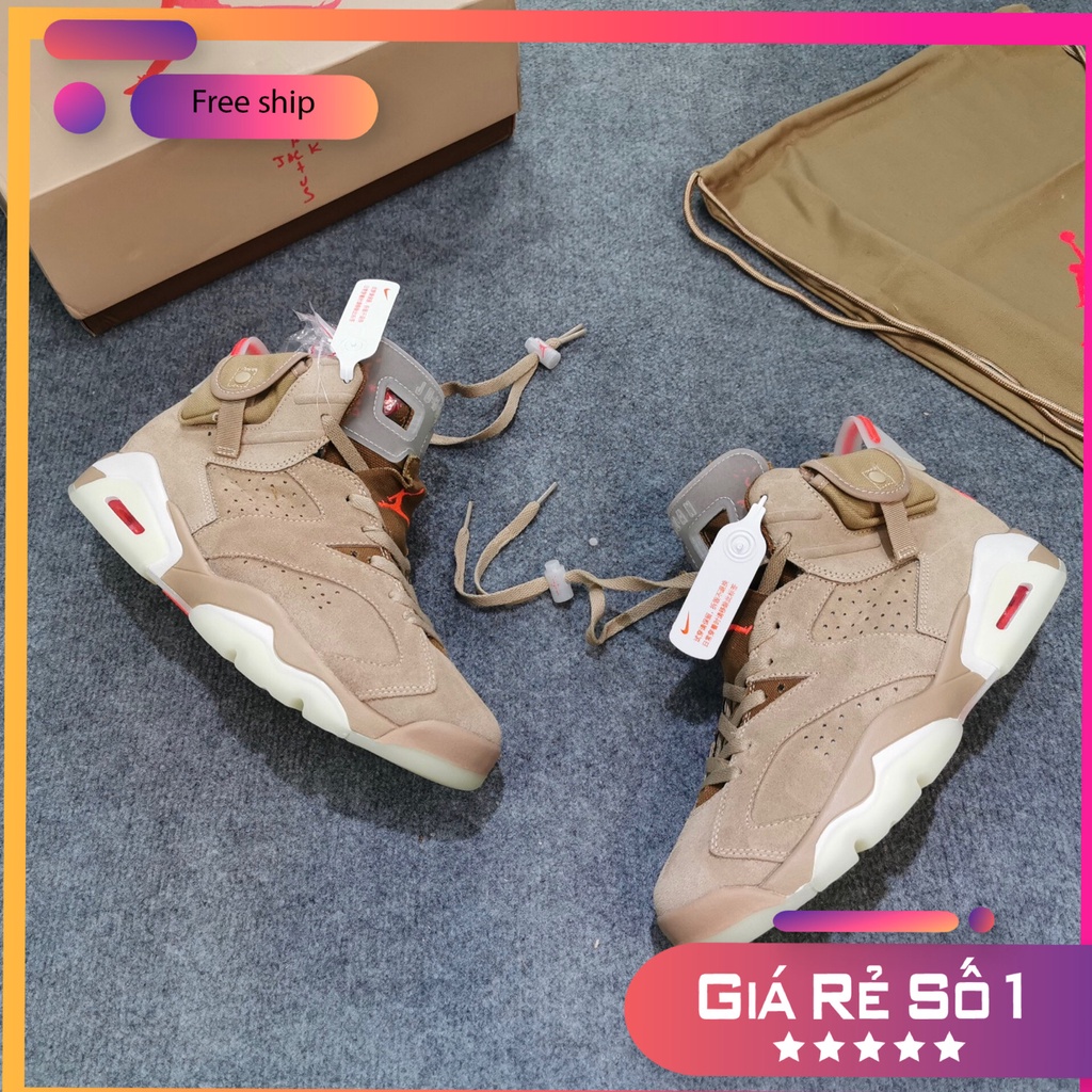 Giày thể thao Sneaker JD travis scott begie khaki  [LƯU VOUCHER NHẬN NGAY] 🚛 FREE SHIP | SALE SỐC | 