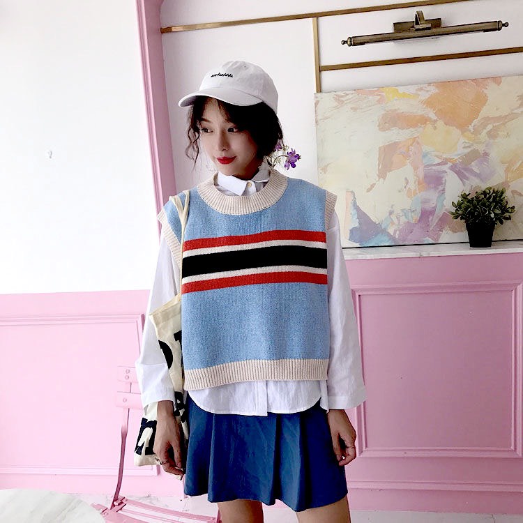 Áo Phông Trơn Cổ Sóng, Áo Thun Dài Tay Cute Dễ Thương Phong Cách Hàn Quốc