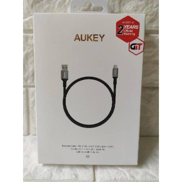 Dây Cáp Sạc Nhanh Bện Sợi Nylon 6ca Aukey Cb-Cd2 1m Type C 3.0