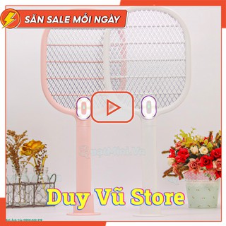 Vợt Bắt Muỗi Xiaomi mijia Cao Cấp Bản 2.0 | Báo Phần trăm Pin || Sạc như sạc điện thoại | Quạt Muỗi, Máy Bắt Muỗi